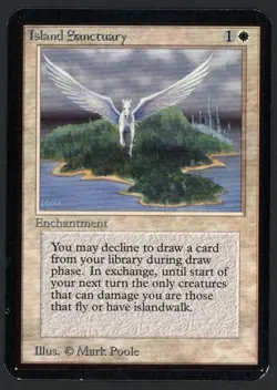 ***Alpha Island Sanctuary (Indent)*** MTG Alpha Magic Kid Icarus - Image 1