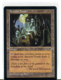 MTG Magic The Gathering - Tempest - Ancient Tomb - Vintage MINT! - Image 1