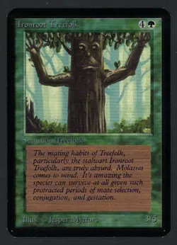 ***Alpha Ironroot Treefolk*** MTG Alpha Magic Kid Icarus - Image 1
