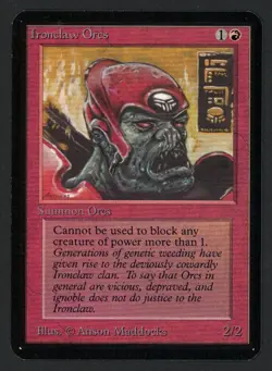 ***Alpha Ironclaw Orcs*** MTG Alpha Magic Kid Icarus - Image 1