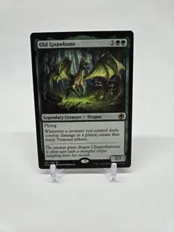 Wizards of the Coast MTG Old Gnawbone Legendary Dragon Mythic Green - Image 1
