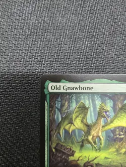 Wizards of the Coast MTG Old Gnawbone Legendary Dragon Mythic Green - Image 3