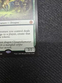 Wizards of the Coast MTG Old Gnawbone Legendary Dragon Mythic Green - Image 5