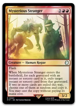 Mysterious Stranger #63 (Foil) (NM) Fallout PIP Magic MTG - Image 1