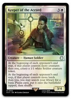 Keeper of the Accord #164 (Foil) (NM) Fallout PIP Magic MTG - Image 1