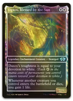 Daxos, Blessed by the Sun (Halo Foil) #132 LP March of the Machine MUL Magic MTG - Image 1