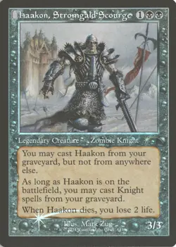 MTG Haakon, Stromgald Scourge (843) *Foil* Retro Secret Lair Bonus MT/NM Zombies - Image 1