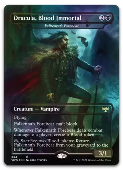 Dracula, Blood Immortal - Falkenrath Forebear #334 (Foil) NM Crimson Vow - Image 1