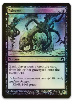 Exhume #17 (Foil) (LP) Premium Deck Series: Graveborn GRV Magic MTG - Image 1