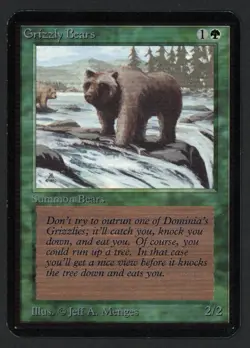 ***Alpha Grizzly Bears*** MTG Alpha Magic Kid Icarus - Image 1