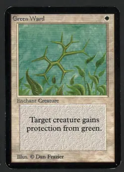 ***Alpha Green Ward*** MTG Alpha Magic Kid Icarus - Image 1