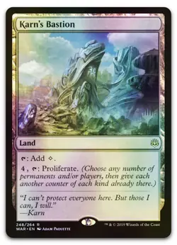 Karn's Bastion #248 (Foil) (LP) Throne of Eldraine PPELD Magic MTG - Image 1