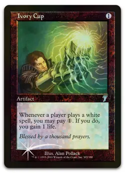 Ivory Cup #302 (Foil) (LP) 7th Edition 7ED Magic MTG - Image 1