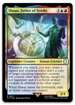 Shaun, Father of Synths (Surge Foil) #647 (NM) Fallout PIP Magic MTG - Image 1