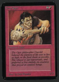 ***Alpha Gray Ogre*** MTG Alpha Magic Kid Icarus - Image 1