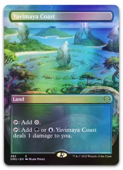 Yavimaya Coast (Borderless) #382 (Foil) (LP) Dominaria United DMU Magic MTG - Image 1