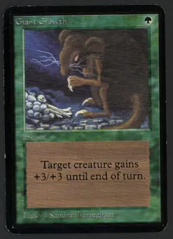 ***Alpha Giant Growth*** MTG Alpha Magic Kid Icarus - Image 1