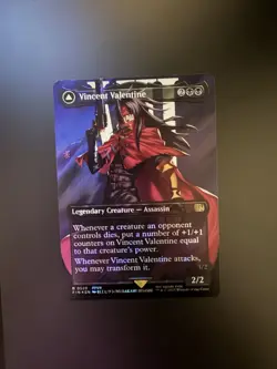 MTG Final Fantasy English Vincent Valentine Borderless 0528 Surge Foil - Image 1