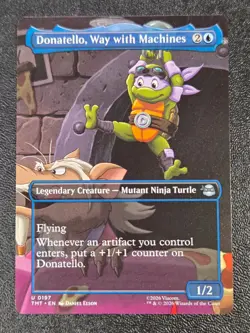 Donatello, Way with Machines (Borderless) U Teenage Mutant Ninja Turtles 197 NM - Image 1