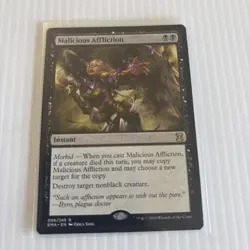 MTG Malicious Affliction x1- -Commander 2014-Lightly Played - Image 1