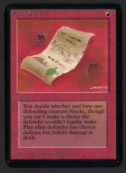 ***Alpha False Orders*** MTG Alpha Magic Kid Icarus - Image 1