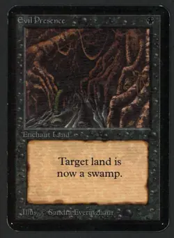 ***Alpha Evil Presence*** MTG Alpha Magic Kid Icarus - Image 1