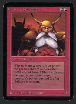 ***Alpha Dwarven Warriors*** MTG Alpha Magic Kid Icarus - Image 1