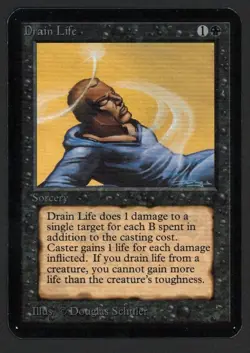 ***Alpha Drain Life*** MTG Alpha Magic Kid Icarus - Image 1