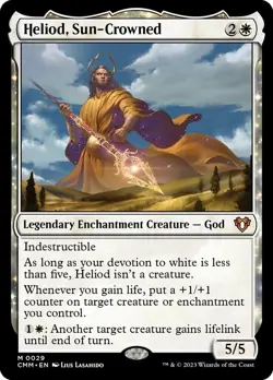 MTG Magic the Gathering Heliod, Sun-Crowned (29/1173) Commander Masters NM - Image 1