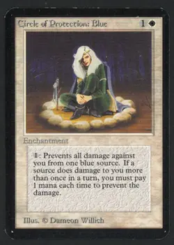 ***Alpha Circle of Protection Blue*** MTG Alpha Magic Kid Icarus - Image 1