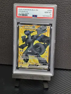 PSA 10 Zekrom ex #158 BLK EN BLACK BOLT ULTRA RARE Pokemon TCG GEM MINT - Image 1