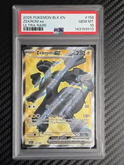PSA 10 Zekrom ex #158 BLK EN BLACK BOLT ULTRA RARE Pokemon TCG GEM MINT - Image 2