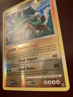 Torterra LV. 47 11/100 Stormfront Reverse Holo Rare 2008 Pokemon TCG Card NM - Image 2