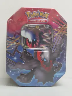 2012 Pokemon Black & White Legendary Darkrai EX Factory Sealed Box Tin - Image 1