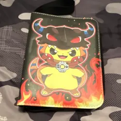 Pikachu Pokemon TCG 3-Ring Binder Hardcover With Zipper Multicolor - Image 1