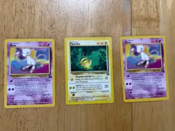 Pokemon TCG: MEW #8 Pokemon Black Star Promo x2 & #27 pikachu promo - Image 1