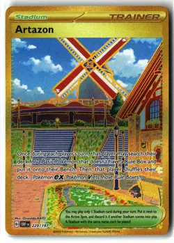 Artazon ⭐ 229/197 Holo Hyper Rare Obsidian Flames 2023 Pokemon NM - Image 1