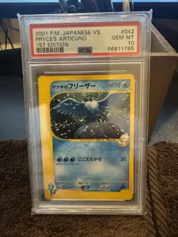 Psa 10 Gem Mint Pryce’s Articuno 042/141 Vs Series 1st Japanese Pokemon Card 785 - Image 1
