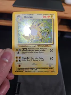 Pokemon - Raichu Holo - Base Set 14/102 - Unlimited - EX-NM - Image 4