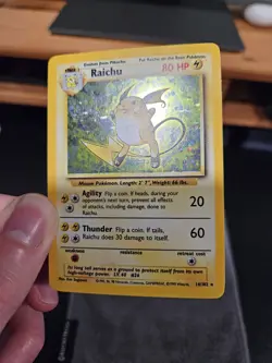 Pokemon - Raichu Holo - Base Set 14/102 - Unlimited - EX-NM - Image 5