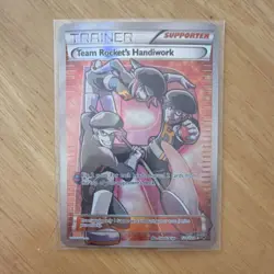 Pokemon Team Rocket's Handiwork Full Art Holo Ultra Rare Fates Collide 124/124 - Image 1