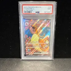 Pokemon Charizard ex Ultra Rare Holo PSA 9 183/165 Scarlet & Violet 151 2023 - Image 1