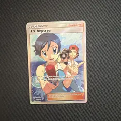 Pokemon TV Reporter 167/168 Celestial Storm Full Art Trainer Ultra Rare Holo - Image 1