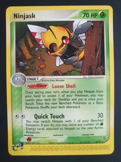Ninjask 18/97 - EX Dragon Set - Pokemon Ereader Card - Near Mint Condition - Image 1