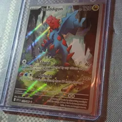 Pokemon TCG Druddigon Sv: White Flare 151/086 Illustration Rare Holo 120 HP - Image 1