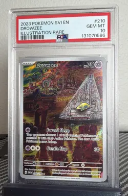 2023 POKEMON SVI EN-SCARLET & VIOLET ILLUSTRATION RARE #210 DROWZEE PSA 10 - Image 1