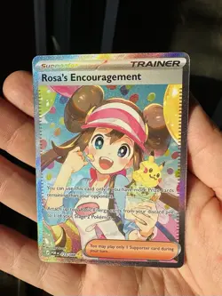 Rosa's Encouragement 123/088 SIR Pokemon TCG Perfect Order ENGLISH/WELL CENTERED - Image 1