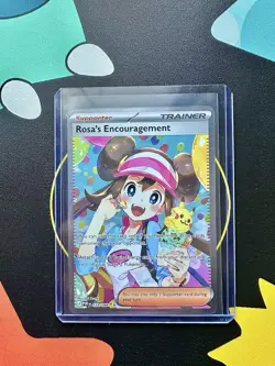 Rosa's Encouragement 123/088 SIR Pokemon TCG Perfect Order ENGLISH/WELL CENTERED - Image 3