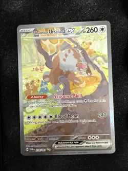 Bloodmoon Ursaluna ex 216/167 SV TWM Special Illustration Rare Pokemon NM - Image 1
