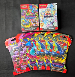 Pokemon Booster Bundle Lot ~ Prismatic Evolutions Phantasmal Flames + 6 Singles - Image 1
